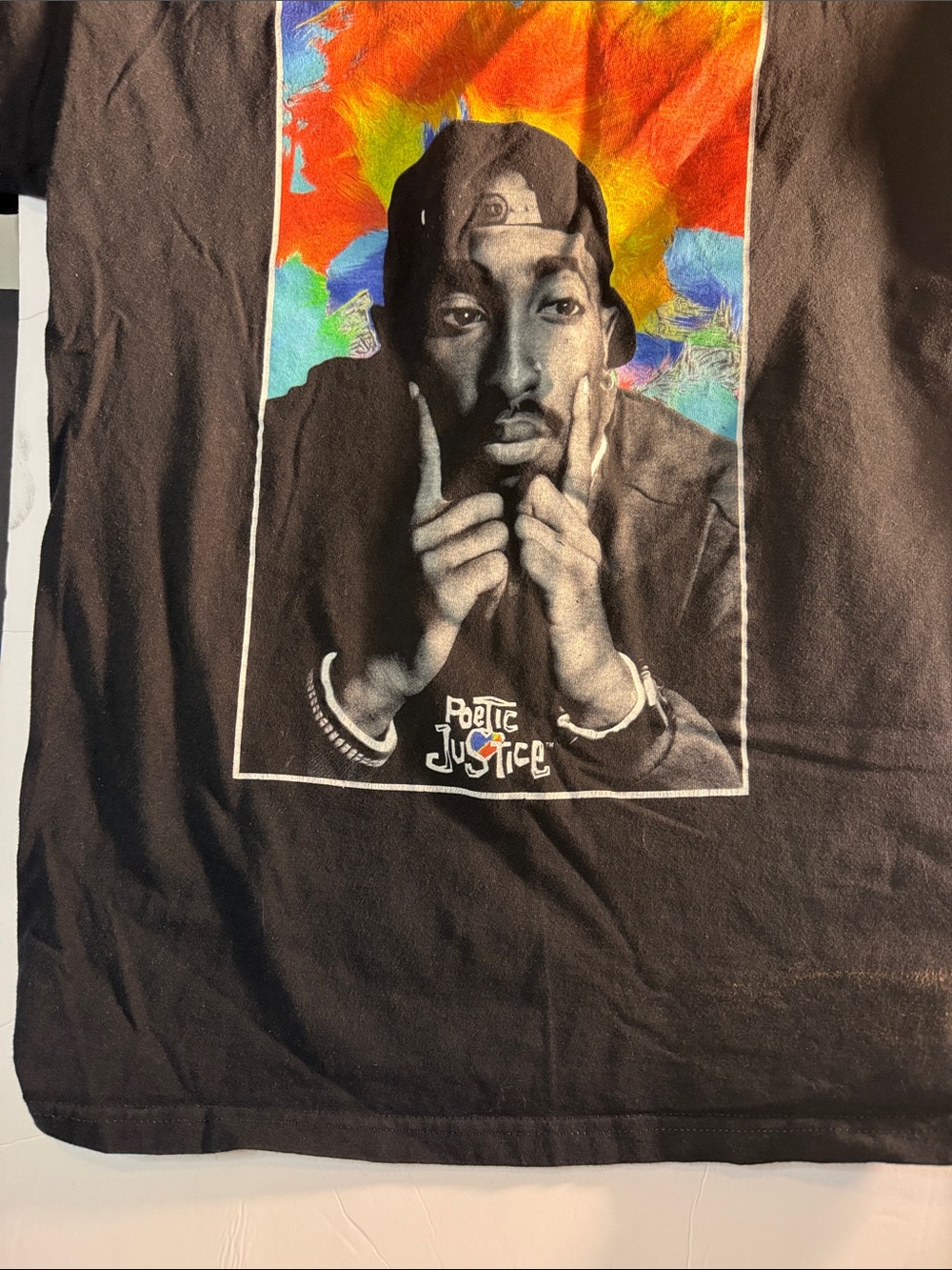 Black Hip-Hop Portrait Wall Art Print poetic justice shirt. Sz M